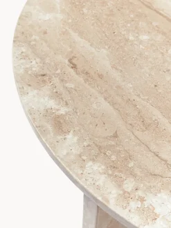 Mesa De Centro Redonda De Travertino Marisa