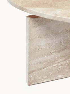 Mesa De Centro Redonda De Travertino Marisa