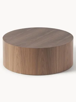 Mesa De Centro Redonda De Madera Dan
