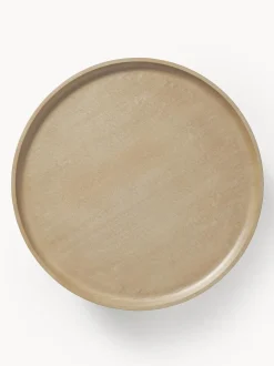 Mesa De Centro Redonda De Madera De Mango Benno