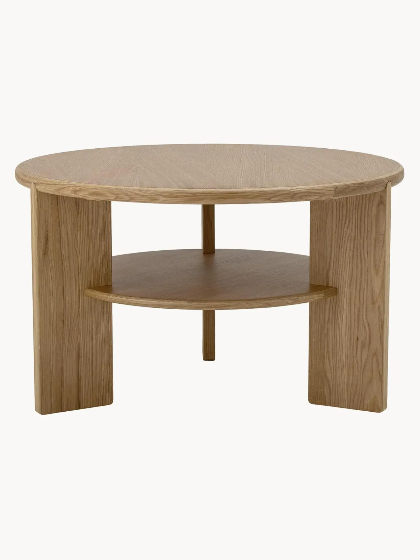 Mesa De Centro Redonda De Madera Lourdes