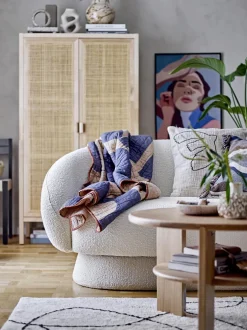 Mesa De Centro Redonda De Madera Lourdes