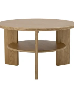 Mesa De Centro Redonda De Madera Lourdes