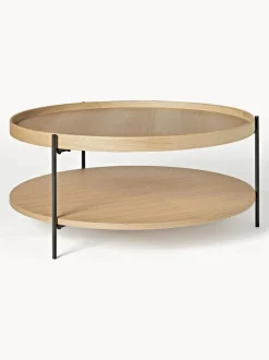 Mesa De Centro Redonda De Madera Renee