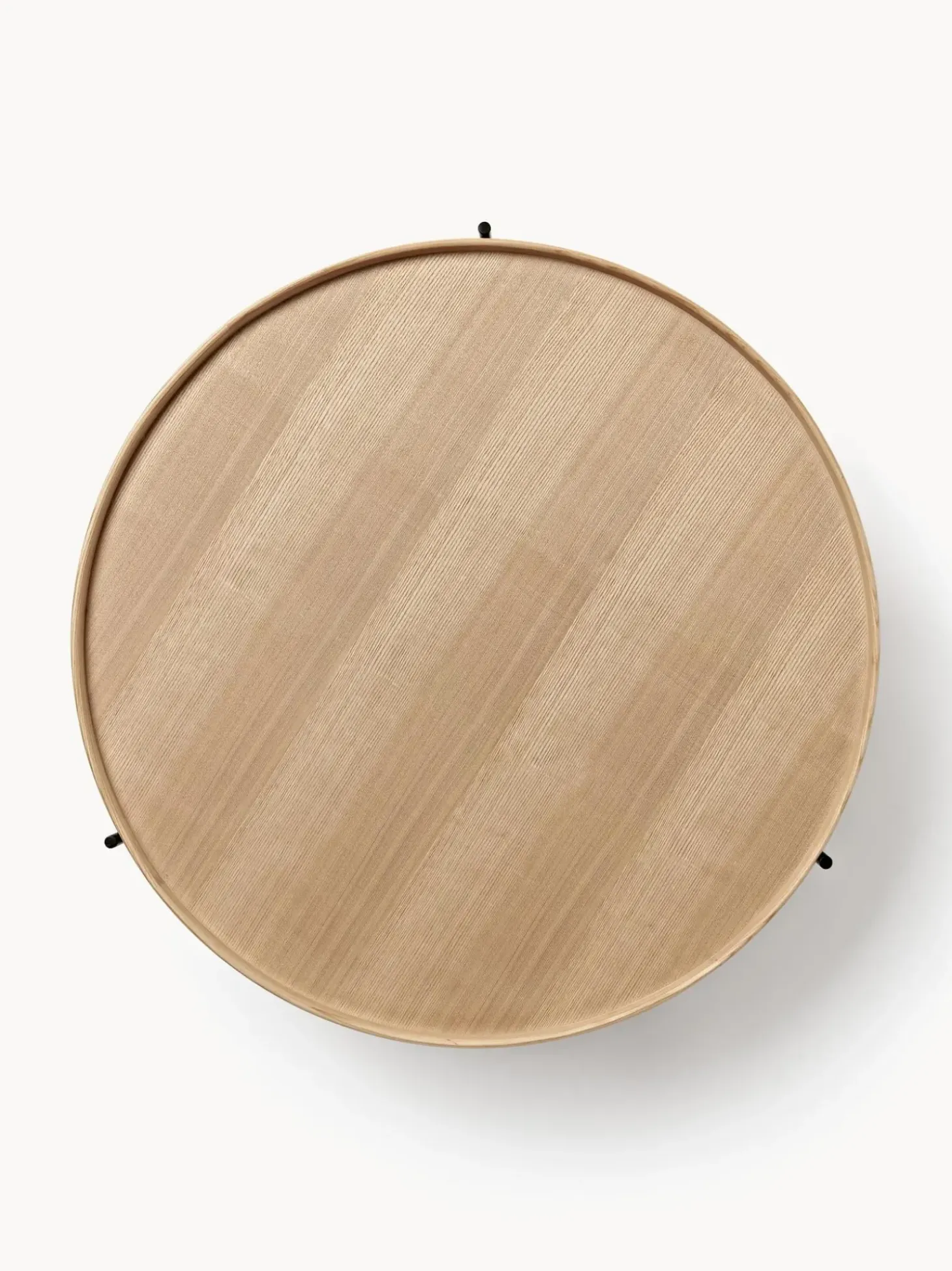 Mesa De Centro Redonda De Madera Renee