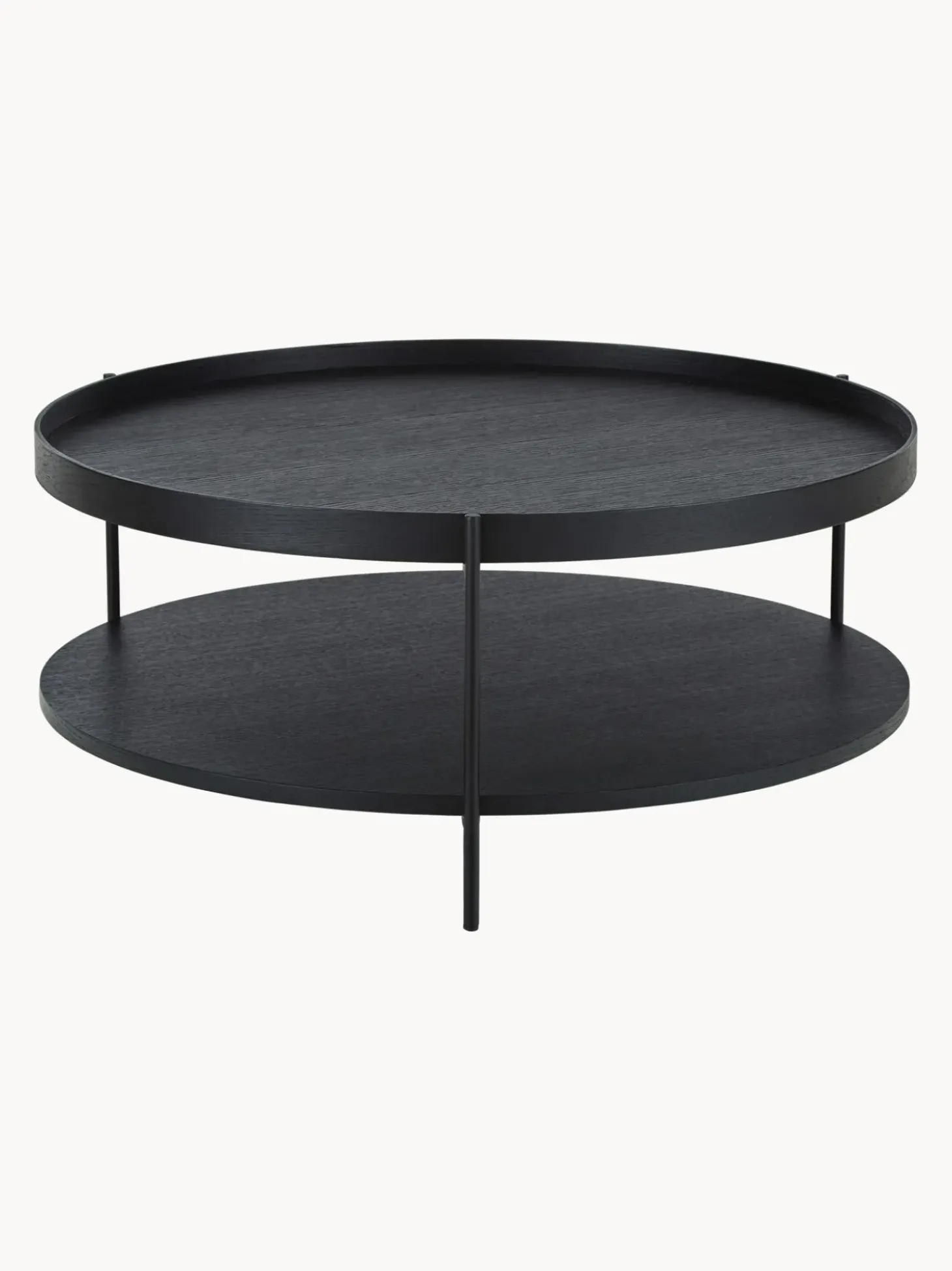 Mesa De Centro Redonda De Madera Renee