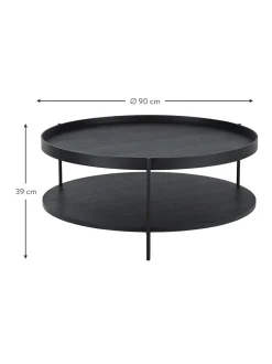 Mesa De Centro Redonda De Madera Renee