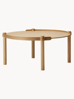 Mesa De Centro Redonda De Madera De Roble Woody