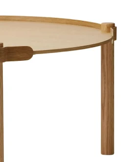 Mesa De Centro Redonda De Madera De Roble Woody