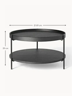 Mesa De Centro Redonda De Madera Renee