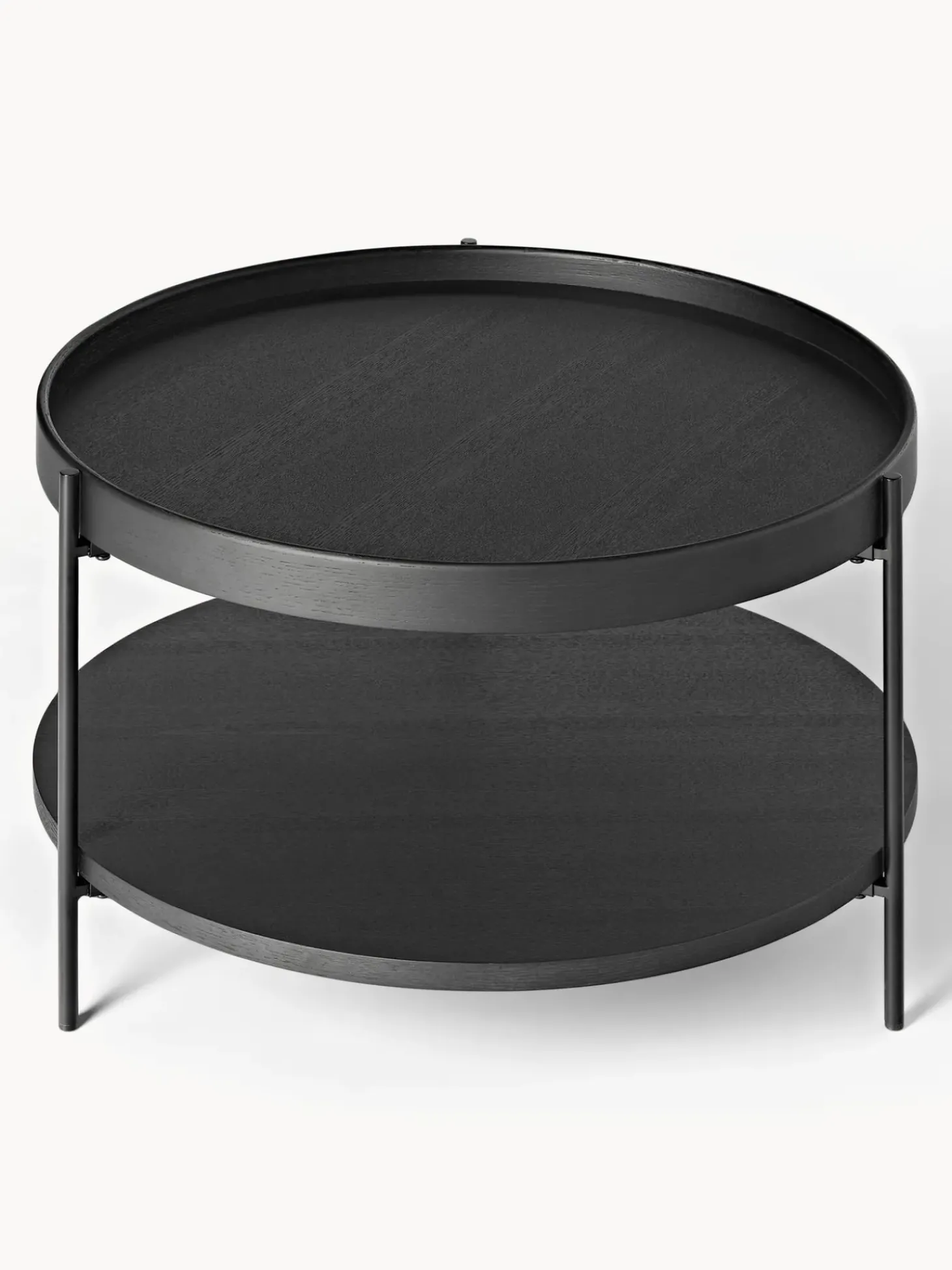 Mesa De Centro Redonda De Madera Renee