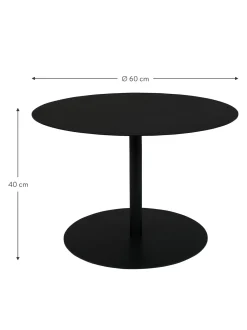 Mesa De Centro Redonda De Metal Snow