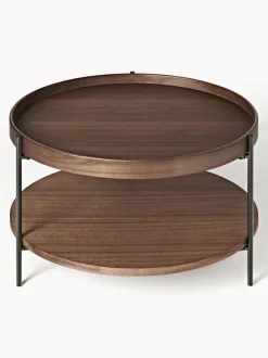 Mesa De Centro Redonda De Madera Renee