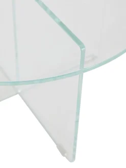 Mesa De Centro Redonda Iris, Tablero De Vidrio