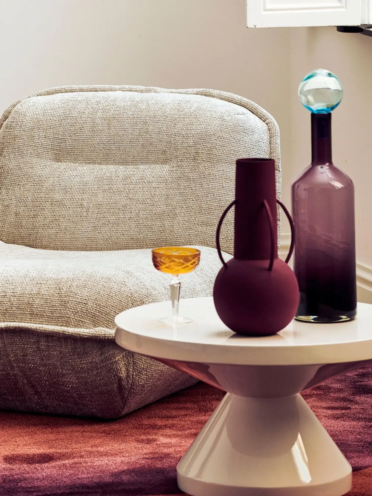 Mesa De Centro Redonda Zig Zag