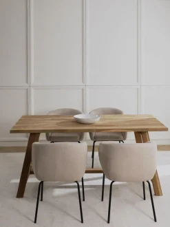 Mesa De Comedor De Madera De Teca Lawas, Tamanos Diferentes