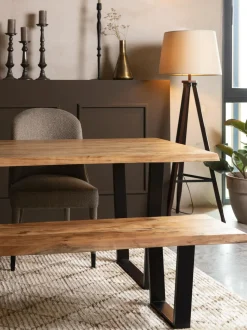 Mesa De Comedor De Madera De Acacia Aka, Tamanos Diferentes