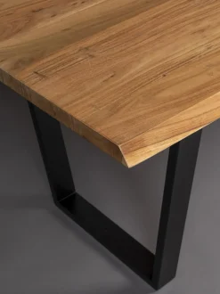 Mesa De Comedor De Madera De Acacia Aka, Tamanos Diferentes