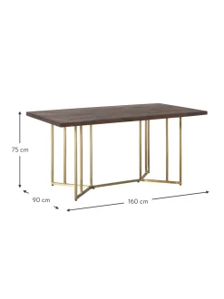 Mesa De Comedor De Madera De Mango Luca, Tamanos Diferentes