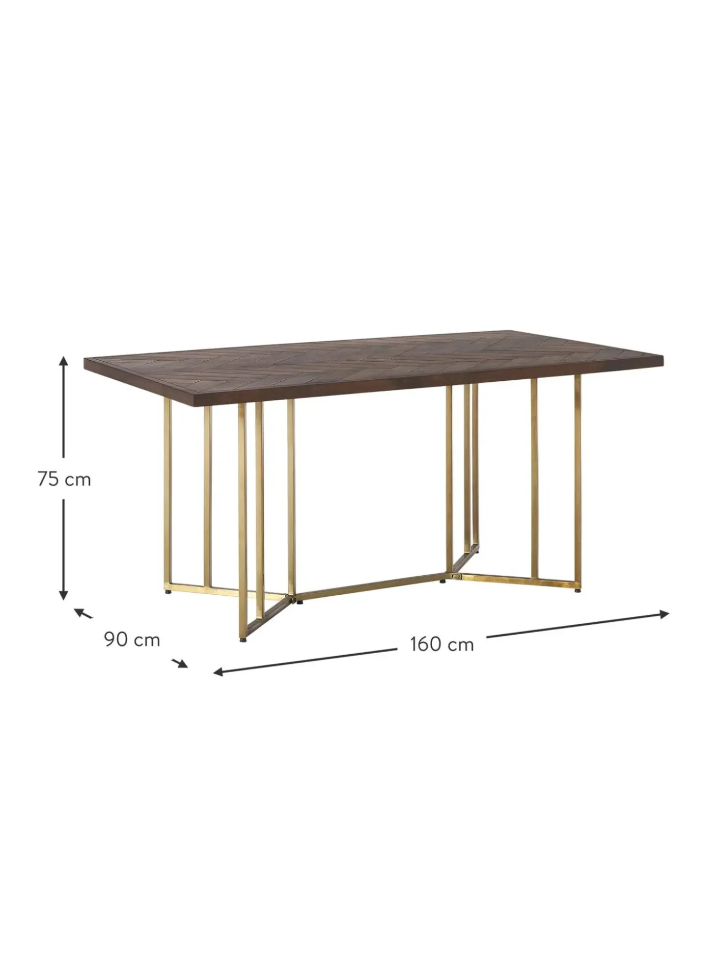 Mesa De Comedor De Madera De Mango Luca, Tamanos Diferentes