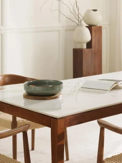 Mesa De Comedor En Look Marmol Jackson, Tamanos Diferentes