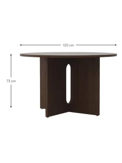 Mesa De Comedor En Roble Oscuro Androgyne, Tamanos Diferentes