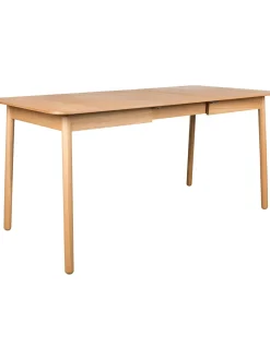 Mesa De Comedor Extensible De Madera De Fresno Glimps, 120-162 X 80 Cm