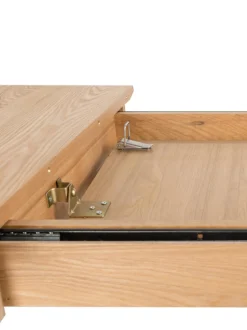 Mesa De Comedor Extensible De Madera De Fresno Glimps, 120-162 X 80 Cm