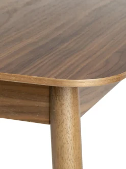 Mesa De Comedor Extensible De Madera De Nogal Glimps, 180- 240 X 90 Cm