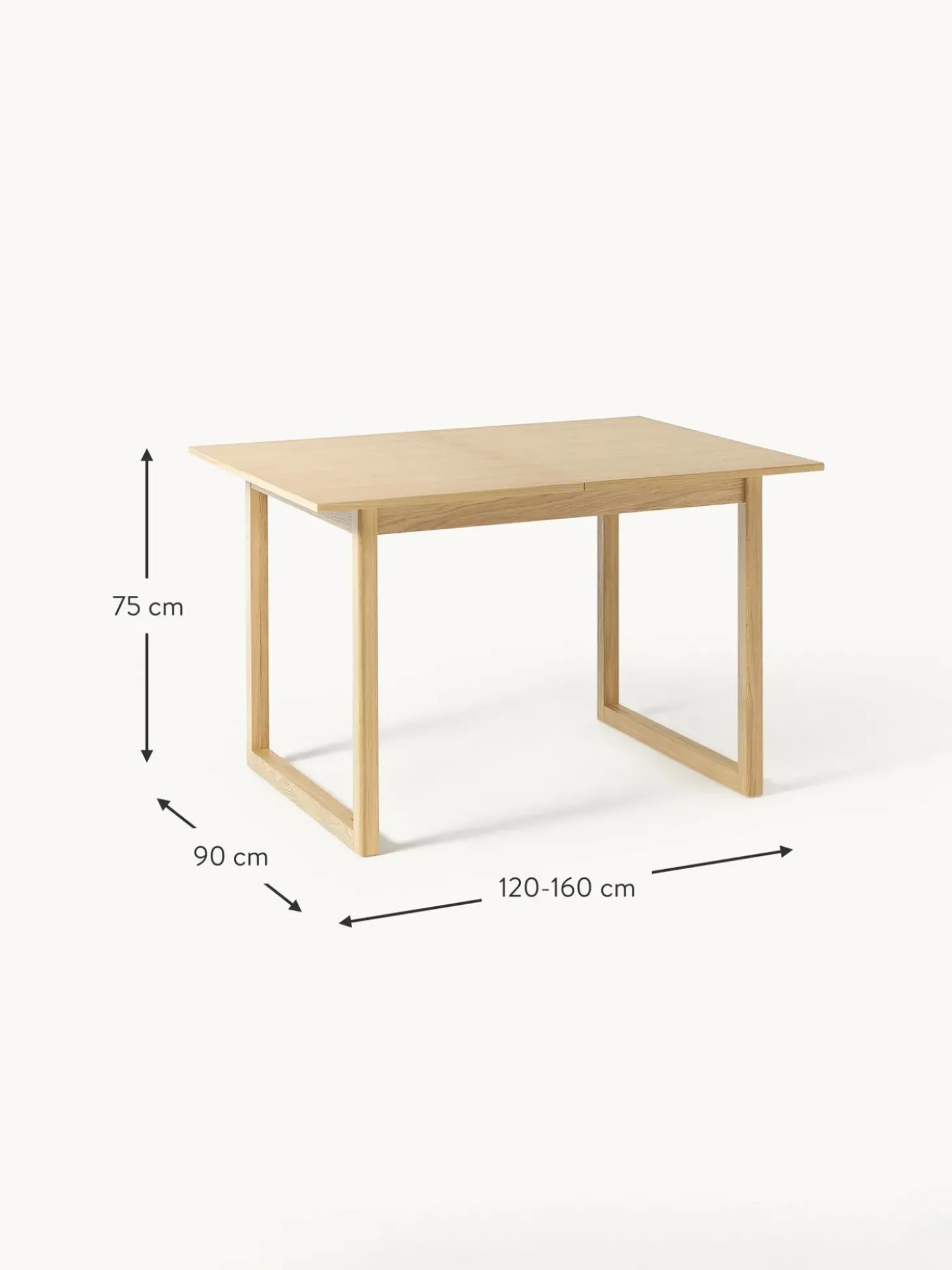 Mesa De Comedor Extensible Calla, Tamanos Diferentes