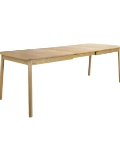 Mesa De Comedor Extensible De Madera De Fresno Glimps, 180- 240 X 90 Cm
