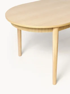 Mesa De Comedor Extensible De Madera De Roble Calary