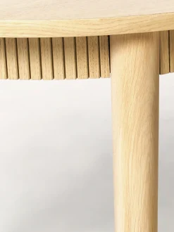 Mesa De Comedor Extensible De Madera De Roble Calary