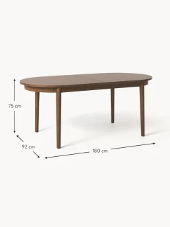 Mesa De Comedor Extensible De Madera De Roble Calary