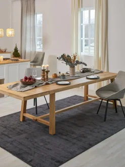 Mesa De Comedor Extensible En Roble Brooklyn, Tamanos Diferentes