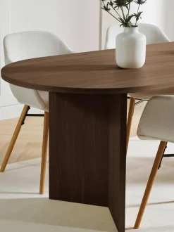 Mesa De Comedor Ovalada De Madera Toni, 200 X 90 Cm