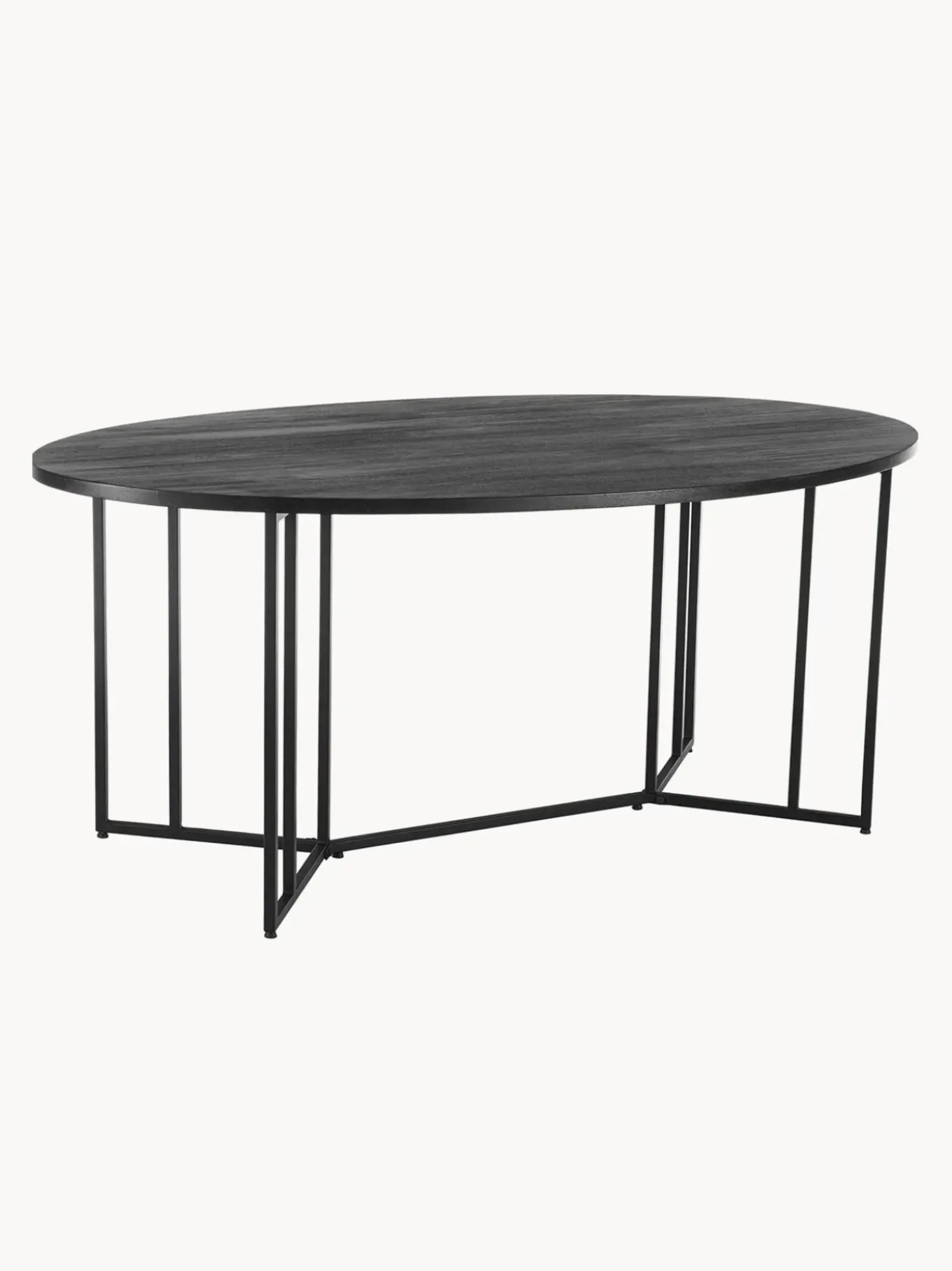 Mesa De Comedor Ovalada De Madera De Mango Luca, Tamanos Diferentes