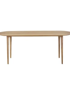 Mesa De Comedor Ovalada De Madera De Roble Maciza Archie, 200 X 100 Cm