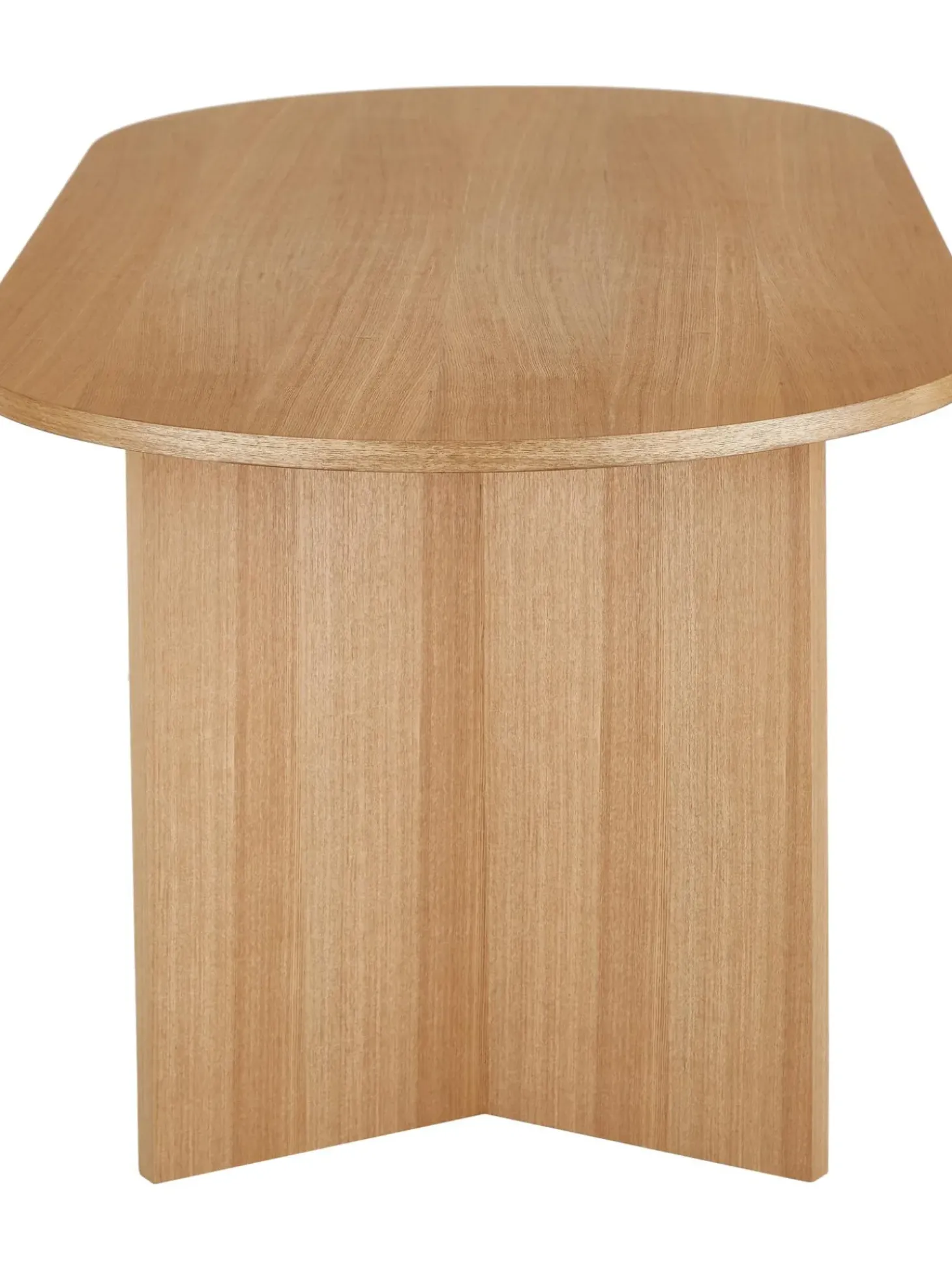 Mesa De Comedor Ovalada De Madera Toni, 200 X 90 Cm