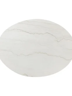 Mesa De Comedor Ovalada De Marmol Miley, 120 X 90 Cm