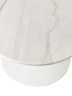 Mesa De Comedor Ovalada De Marmol Miley, 120 X 90 Cm