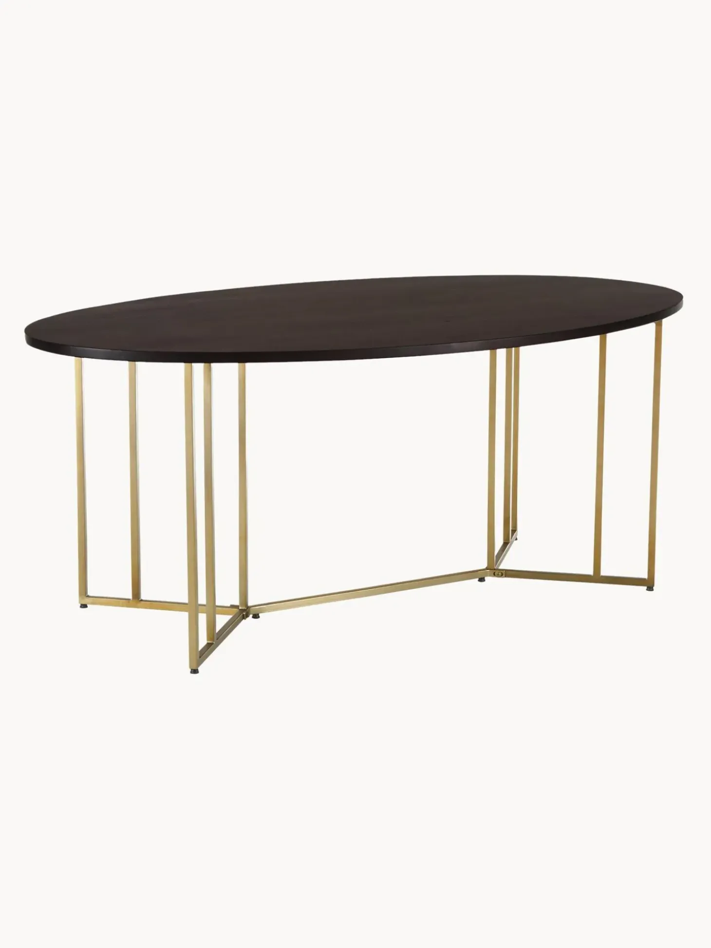 Mesa De Comedor Ovalada De Madera De Mango Luca, Tamanos Diferentes