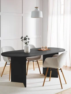 Mesa De Comedor Ovalada De Madera Toni, 200 X 90 Cm