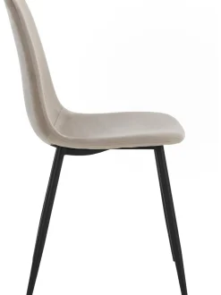 Mesa De Comedor Redonda Con Sillas De Terciopelo Gilda, O 110 Cm