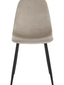 Mesa De Comedor Redonda Con Sillas De Terciopelo Gilda, O 110 Cm