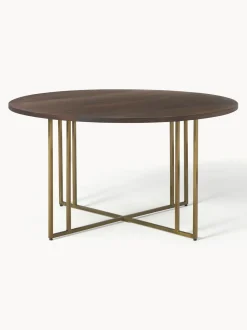 Mesa De Comedor Redonda De Madera De Mango Luca, Tamanos Diferentes