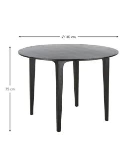 Mesa De Comedor Redonda De Madera De Mango Archie, O 110 Cm