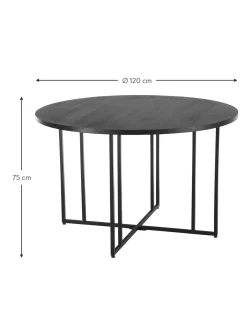 Mesa De Comedor Redonda De Madera De Mango Luca, Tamanos Diferentes