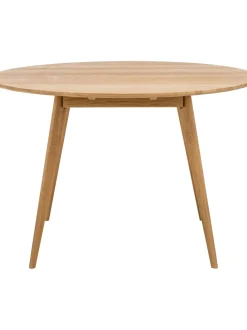 Mesa De Comedor Redonda De Roble Yumi, O 115 Cm