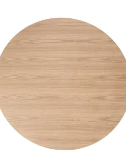 Mesa De Comedor Redonda En Fresno Menorca, O 100 Cm